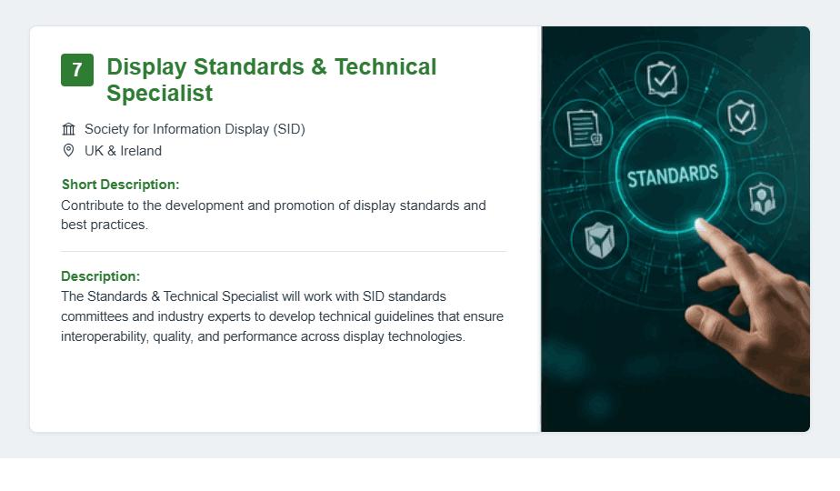 Display Standards & Technical Specialist